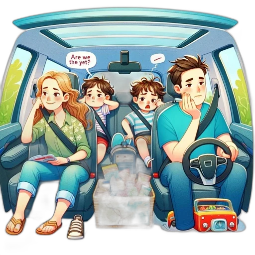 car, concept art, cartoon, comic book art, pixel art, city street, forest, four transparent PNG cut-out