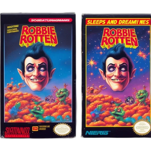 robot, concept art, outer space, two, vintage, gaming, cartridges, robbie transparent PNG cut-out