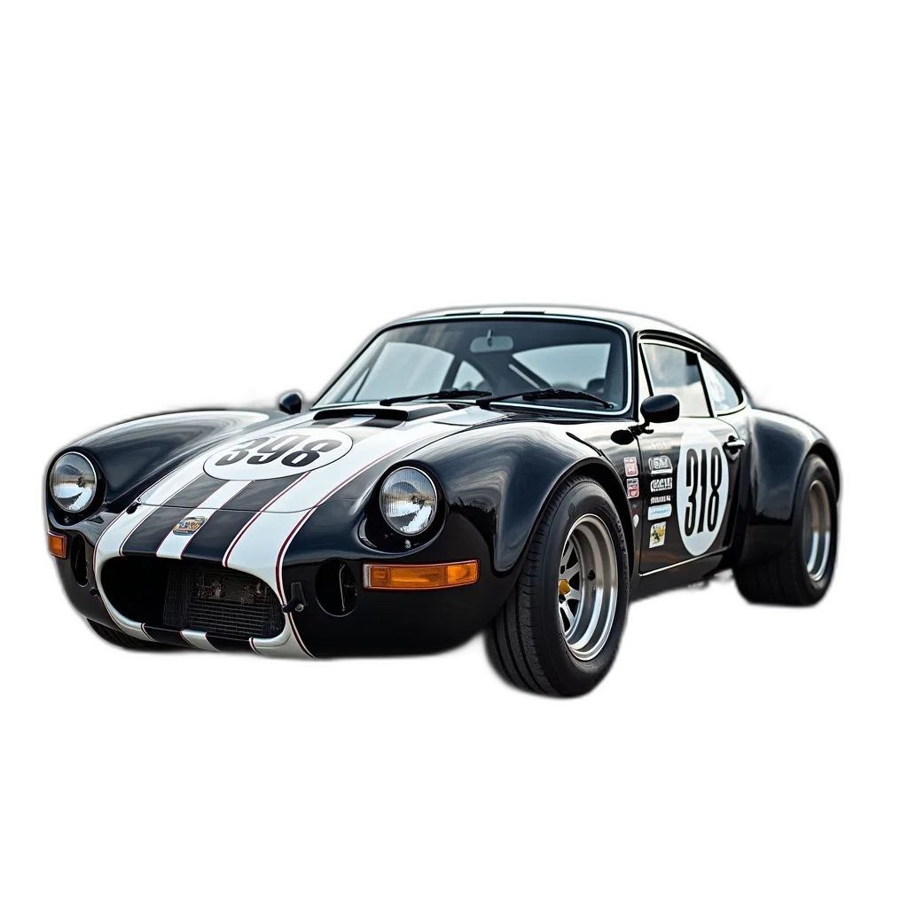 car, animal, photorealistic, 3d render, concept art, small, black, white transparent PNG cut-out