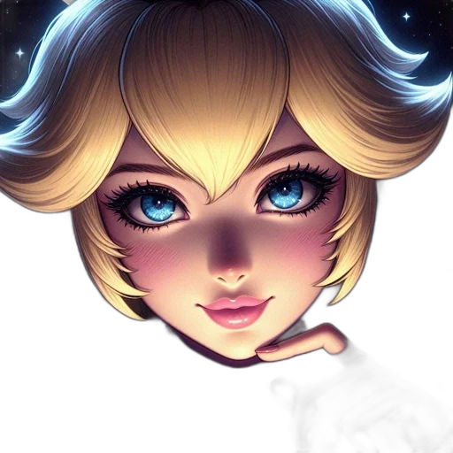 face, crown, staff, dress, concept art, anime, fantasy art, cartoon transparent PNG cut-out