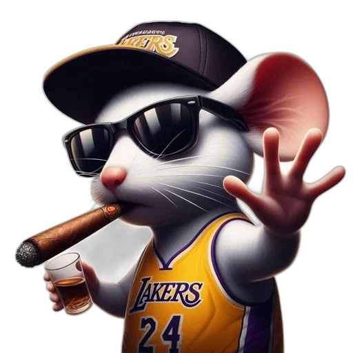 animal, 3d render, cartoon, photorealistic, concept art, anthropomorphic, mouse, donning transparent PNG cut-out