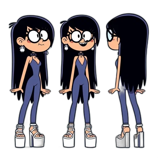 cartoon, concept art, anime, pixel art, dark, monochrome, blue, animated transparent PNG cut-out