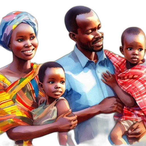 photorealistic, concept art, oil painting, watercolor, painting, shows, mother, embracing transparent PNG cut-out