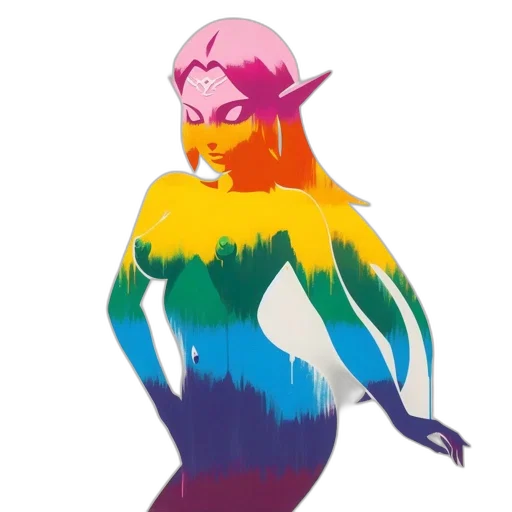 creature, animal, dress, dragon, concept art, watercolor, fantasy art, pixel art transparent PNG cut-out
