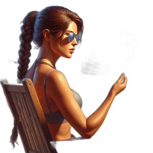 jewelry, concept art, fantasy art, photorealistic, oil painting, beach, sunset, underwater transparent PNG cut-out