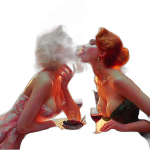 photorealistic, concept art, 3d render, fantasy art, fire, neon lights, red, vibrant transparent PNG cut-out