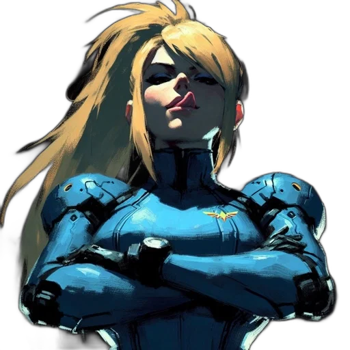 face, robot, comic book art, concept art, anime, cartoon, blue, confident transparent PNG cut-out