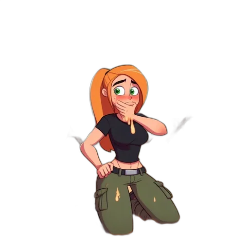 staff, cartoon, pixel art, concept art, anime, fire, green, earth tones transparent PNG cut-out