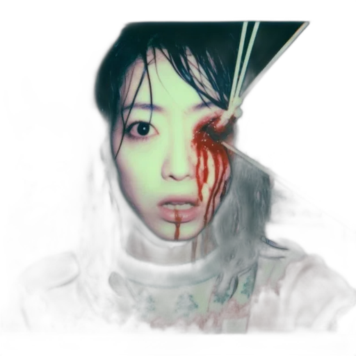 face, mask, photorealistic, concept art, anime, 3d render, young, woman transparent PNG cut-out