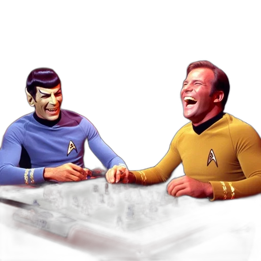 concept art, comic book art, outer space, underwater, three, star, trek, characters transparent PNG cut-out