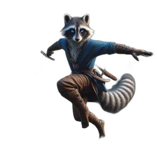 animal, creature, staff, concept art, fantasy art, comic book art, photorealistic, blue transparent PNG cut-out
