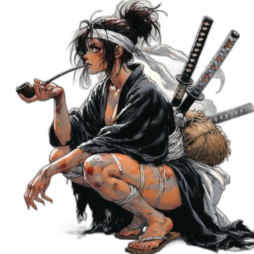 weapon, staff, comic book art, concept art, fantasy art, cyberpunk, female, figure transparent PNG cut-out