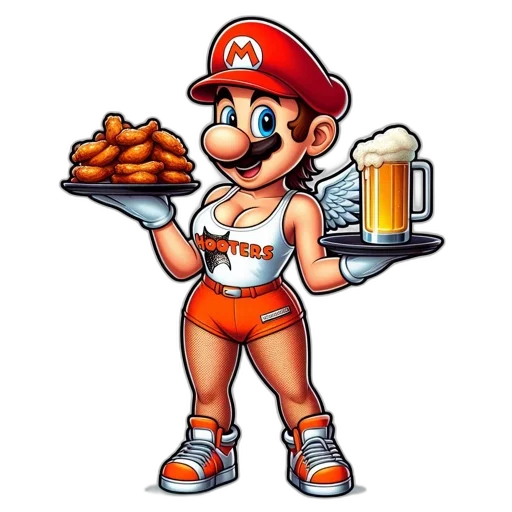 food, pixel art, concept art, cartoon, 3d render, illustrated, mario, popular transparent PNG cut-out