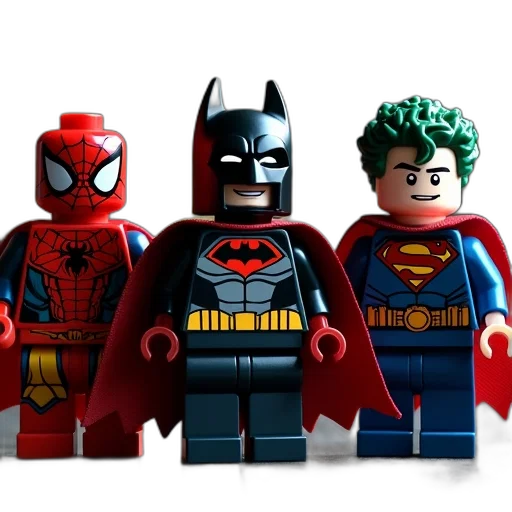 comic book art, concept art, 3d render, lego transparent PNG cut-out