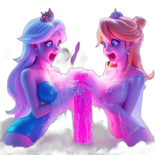 crown, concept art, fantasy art, pixel art, vaporwave, fire, underwater, neon lights transparent PNG cut-out