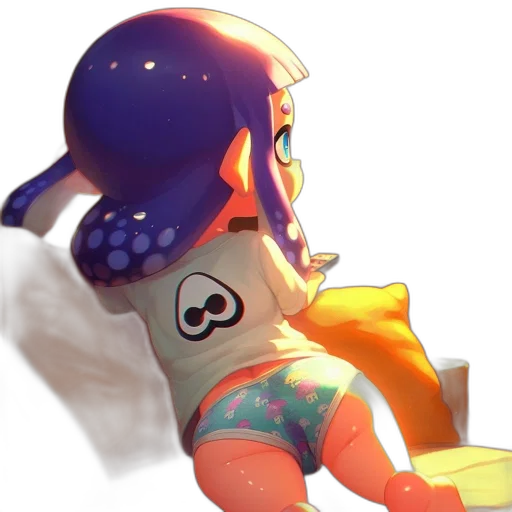 staff, hat, dress, robot, concept art, 3d render, watercolor, vaporwave transparent PNG cut-out