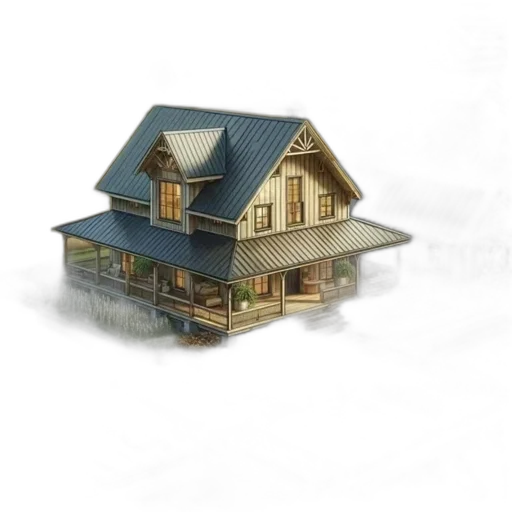 building, furniture, 3d render, concept art, photorealistic, watercolor, fog, city street transparent PNG cut-out