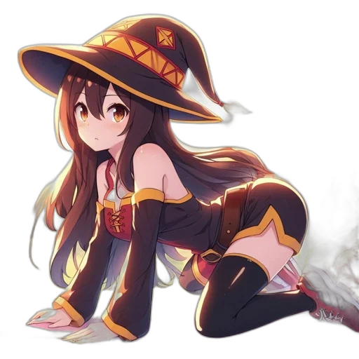 hat, staff, weapon, crown, anime, fantasy art, concept art, pixel art transparent PNG cut-out