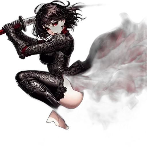 weapon, mask, concept art, comic book art, fantasy art, pixel art, dark, red transparent PNG cut-out