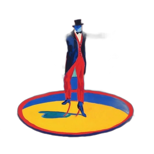 hat, staff, umbrella, concept art, 3d render, man, tuxedo, stands transparent PNG cut-out