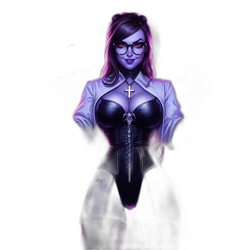 dress, staff, fantasy art, concept art, comic book art, pixel art, dark, monochrome transparent PNG cut-out
