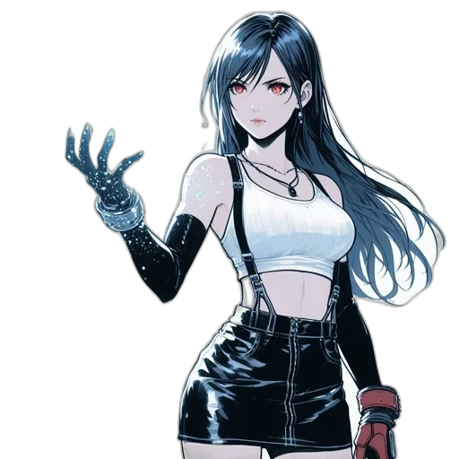 weapon, staff, concept art, comic book art, cyberpunk, anime, monochrome, blue transparent PNG cut-out