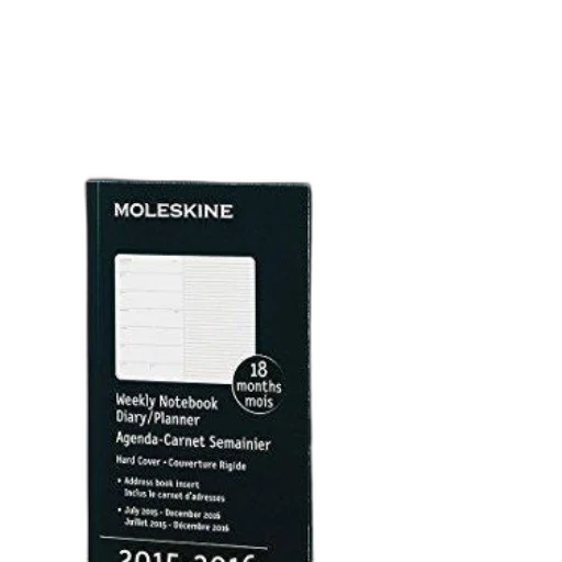 monochrome, moleskine, 2015-2016, weekly, notebook, planner, hard, cover transparent PNG cut-out