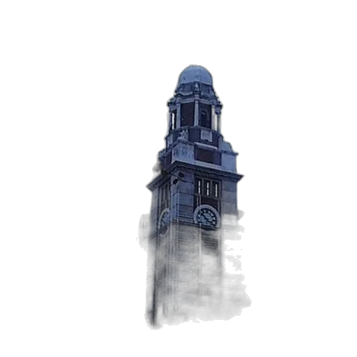 building, dress, umbrella, staff, concept art, 3d render, photorealistic, pixel art transparent PNG cut-out
