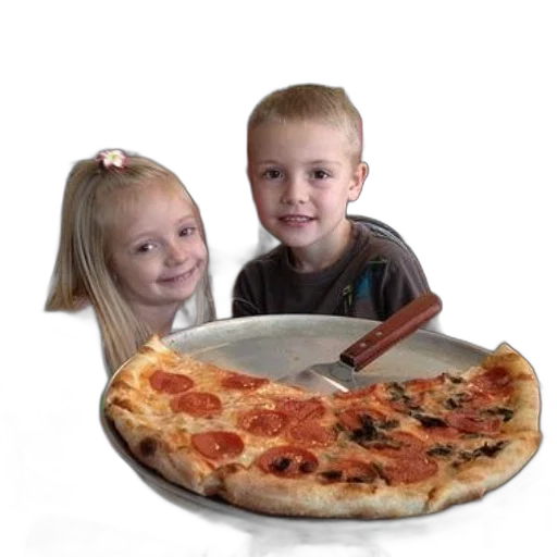 food, weapon, face, 3d render, photorealistic, two, children, sit transparent PNG cut-out