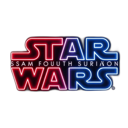 3d render, concept art, second, image, close-up, star, wars, logo transparent PNG cut-out