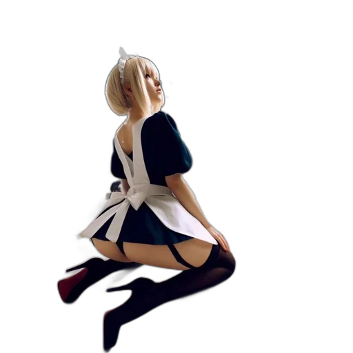 dress, robot, jacket, staff, anime, pixel art, 3d render, concept art transparent PNG cut-out