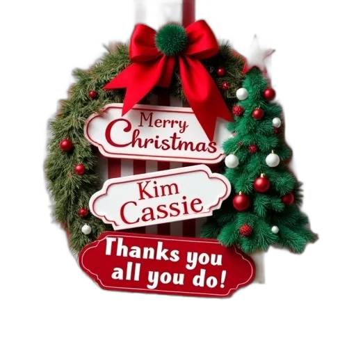 festive, christmas, decoration, red, white, striped, background, center transparent PNG cut-out