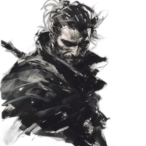 sword, weapon, face, dragon, concept art, fantasy art, comic book art, watercolor transparent PNG cut-out