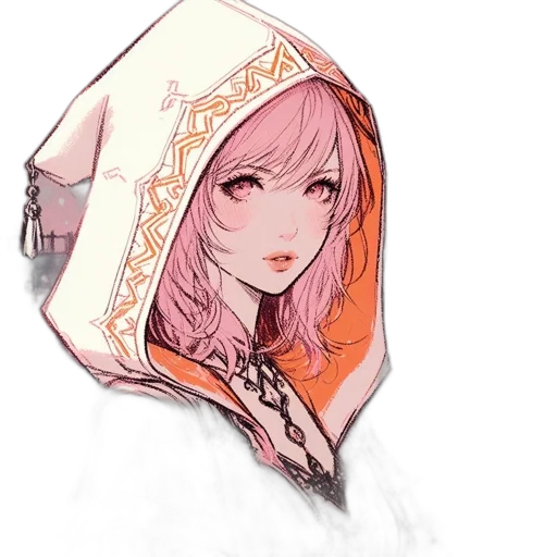 jacket, face, crown, hat, concept art, fantasy art, watercolor, anime transparent PNG cut-out