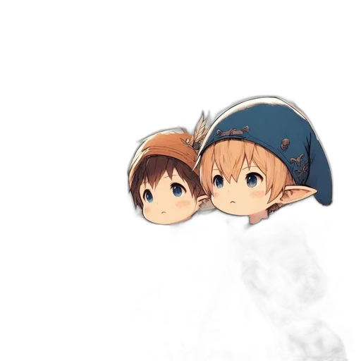 hat, crown, mask, staff, anime, pixel art, concept art, cartoon transparent PNG cut-out