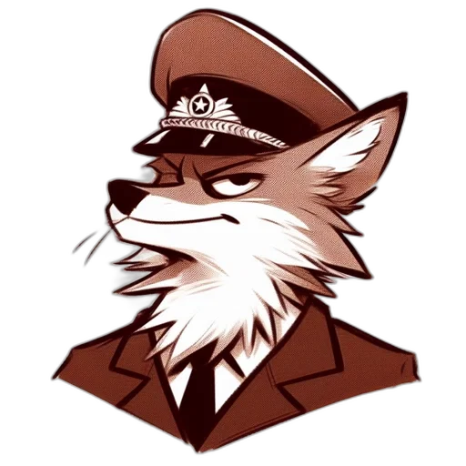 staff, hat, jacket, face, cartoon, concept art, pixel art, vaporwave transparent PNG cut-out
