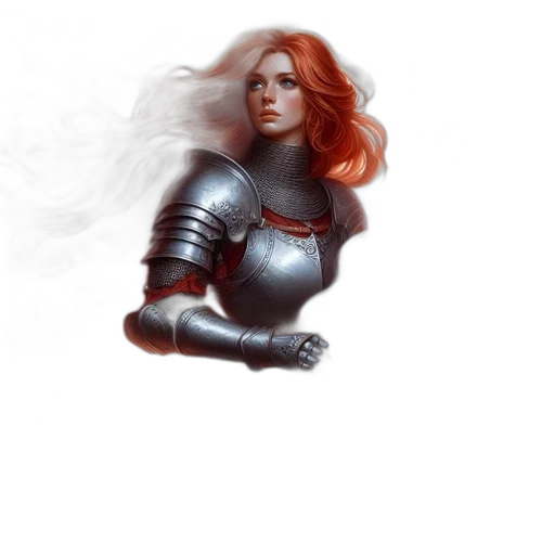 sword, robot, fantasy art, concept art, comic book art, pixel art, fire, red transparent PNG cut-out