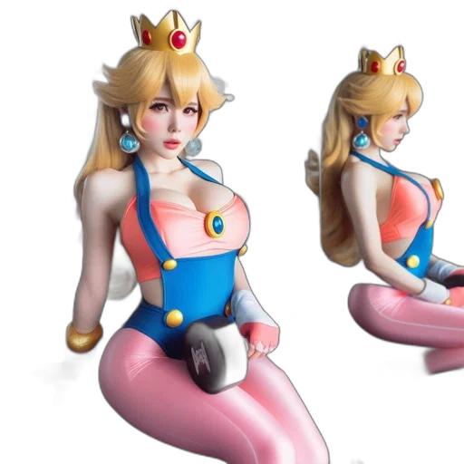crown, 3d render, concept art, fantasy art, photorealistic, female, cosplayer, dressed transparent PNG cut-out
