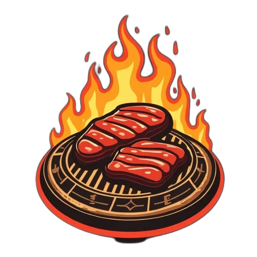food, fire, barbecue, bbq transparent PNG cut-out