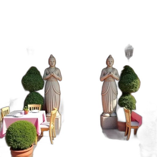 furniture, crown, jewelry, dress, 3d render, photorealistic, concept art, vaporwave transparent PNG cut-out