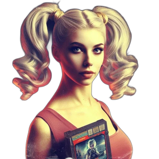 face, hair, comic book art, fantasy art, pixel art, cartoon, woman, curly transparent PNG cut-out