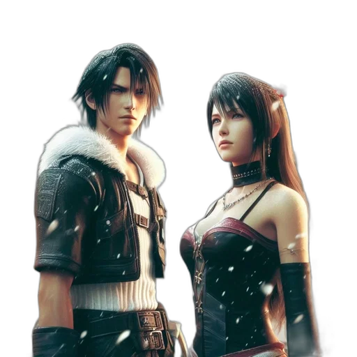 concept art, 3d render, fantasy art, photorealistic, two, adult, animated, characters transparent PNG cut-out
