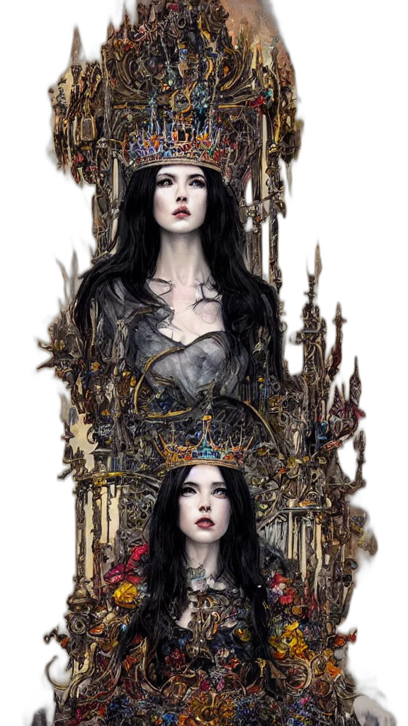 crown, jewelry, fantasy art, concept art transparent PNG cut-out