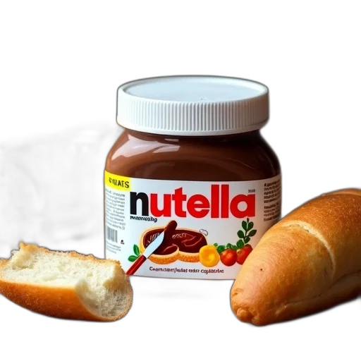 food, bottle, animal, weapon, photorealistic, 3d render, jar, nutella transparent PNG cut-out