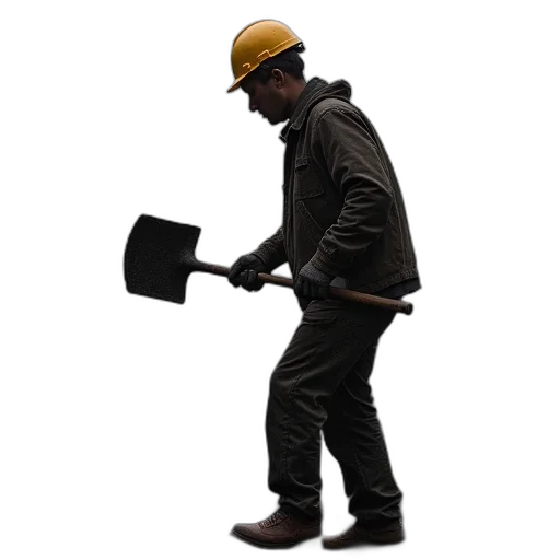 staff, hat, weapon, jacket transparent PNG cut-out