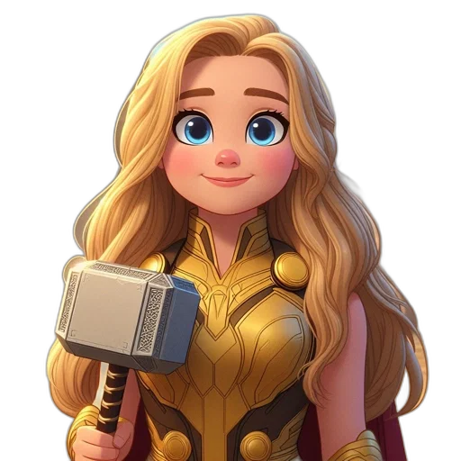 staff, crown, weapon, comic book art, cartoon, concept art, fantasy art, golden transparent PNG cut-out