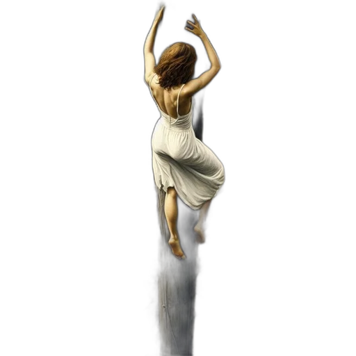 staff, dress, hair, sword, concept art, fantasy art, photorealistic, 3d render transparent PNG cut-out