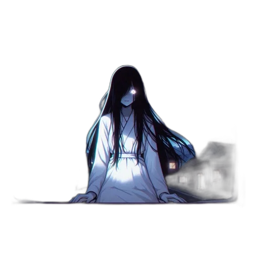 dress, mask, creature, hair, anime, concept art, pixel art, fantasy art transparent PNG cut-out
