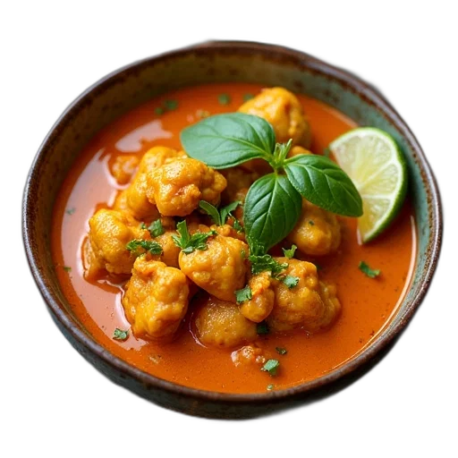 food, thai, chicken, curry transparent PNG cut-out