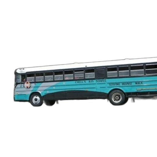 staff, 3d render, concept art, photorealistic, teal, white, bus, words transparent PNG cut-out